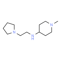 ChemSpider 2D Image | 1-Methyl-N-[2-(1-pyrrolidinyl)ethyl]-4-piperidinamine | C12H25N3