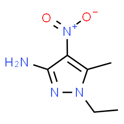 ChemSpider 2D Image | 1-ethyl-5-methyl-4-nitropyrazol-3-amine | C6H10N4O2