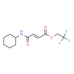ChemSpider 2D Image | 2,2,2-Trifluoroethyl (2E)-4-(cyclohexylamino)-4-oxo-2-butenoate | C12H16F3NO3