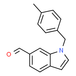 ChemSpider 2D Image | 1-(4-Methylbenzyl)-1H-indole-6-carbaldehyde | C17H15NO
