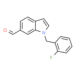 ChemSpider 2D Image | 1-(2-Fluorobenzyl)-1H-indole-6-carbaldehyde | C16H12FNO