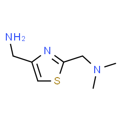 ChemSpider 2D Image | [2-[(dimethylamino)methyl]-1,3-thiazol-4-yl]methanamine | C7H13N3S