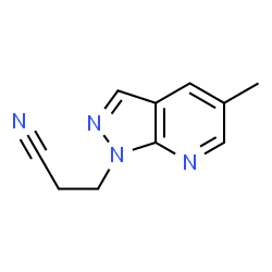 ChemSpider 2D Image | 5-Methyl-1H-pyrazolo[3,4-b]pyridine-1-propanenitrile | C10H10N4