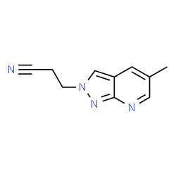 ChemSpider 2D Image | 3-{5-methylpyrazolo[3,4-b]pyridin-2-yl}propanenitrile | C10H10N4