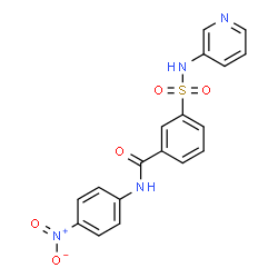 ChemSpider 2D Image | N-(4-Nitrophenyl)-3-(3-pyridinylsulfamoyl)benzamide | C18H14N4O5S