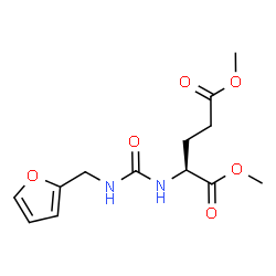ChemSpider 2D Image | Dimethyl N-[(2-furylmethyl)carbamoyl]-L-glutamate | C13H18N2O6