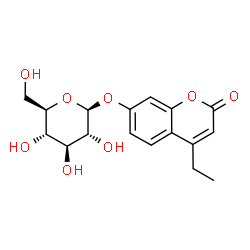 ChemSpider 2D Image | 4-Ethyl-2-oxo-2H-chromen-7-yl beta-D-glucopyranoside | C17H20O8