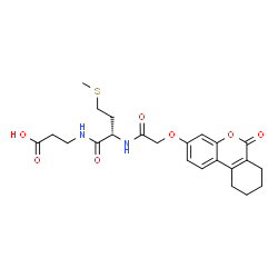 ChemSpider 2D Image | N-{[(6-Oxo-7,8,9,10-tetrahydro-6H-benzo[c]chromen-3-yl)oxy]acetyl}-L-methionyl-beta-alanine | C23H28N2O7S