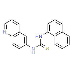 ChemSpider 2D Image | 1-(1-Naphthyl)-3-quinolin-6-ylthiourea | C20H15N3S