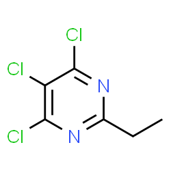 ChemSpider 2D Image | 4,5,6-Trichloro-2-ethylpyrimidine | C6H5Cl3N2