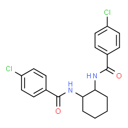 ChemSpider 2D Image | N,N'-1,2-Cyclohexanediylbis(4-chlorobenzamide) | C20H20Cl2N2O2