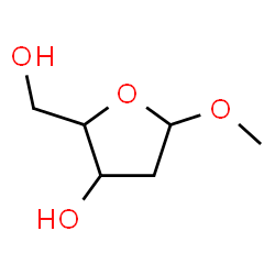 ChemSpider 2D Image | Methyl 2-deoxypentofuranoside | C6H12O4