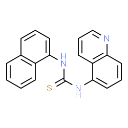 ChemSpider 2D Image | 1-(1-Naphthyl)-3-quinolin-5-ylthiourea | C20H15N3S