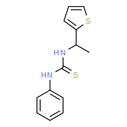 ChemSpider 2D Image | 1-Phenyl-3-[1-(2-thienyl)ethyl]thiourea | C13H14N2S2