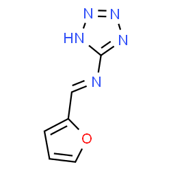 ChemSpider 2D Image | N-[(E)-2-Furylmethylene]-1H-tetrazol-5-amine | C6H5N5O