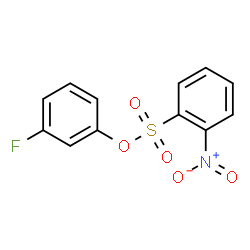 ChemSpider 2D Image | 3-Fluorophenyl 2-nitrobenzenesulfonate | C12H8FNO5S