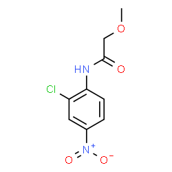 ChemSpider 2D Image | N-(2-Chloro-4-nitrophenyl)-2-methoxyacetamide | C9H9ClN2O4