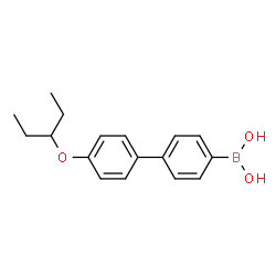 ChemSpider 2D Image | 4-[4'-(3-Pentyloxy)phenyl]phenylboronic acid | C17H21BO3