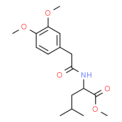 ChemSpider 2D Image | Methyl N-[(3,4-dimethoxyphenyl)acetyl]leucinate | C17H25NO5