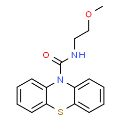 ChemSpider 2D Image | N-(2-methoxyethyl)phenothiazine-10-carboxamide | C16H16N2O2S