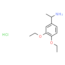 ChemSpider 2D Image | 1-(3,4-Diethoxyphenyl)ethanamine hydrochloride (1:1) | C12H20ClNO2