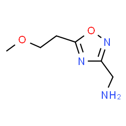 ChemSpider 2D Image | 1-[5-(2-Methoxyethyl)-1,2,4-oxadiazol-3-yl]methanamine | C6H11N3O2