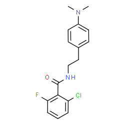 ChemSpider 2D Image | 2-Chloro-N-{2-[4-(dimethylamino)phenyl]ethyl}-6-fluorobenzamide | C17H18ClFN2O