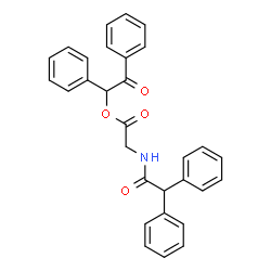 ChemSpider 2D Image | 2-Oxo-1,2-diphenylethyl N-(diphenylacetyl)glycinate | C30H25NO4