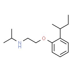 ChemSpider 2D Image | N-[2-(2-sec-Butylphenoxy)ethyl]-2-propanamine | C15H25NO