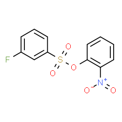 ChemSpider 2D Image | 2-Nitrophenyl 3-fluorobenzenesulfonate | C12H8FNO5S