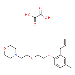 ChemSpider 2D Image | 4-{2-[2-(2-Allyl-4-methylphenoxy)ethoxy]ethyl}morpholine ethanedioate (1:1) | C20H29NO7