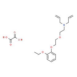 ChemSpider 2D Image | N-Allyl-N-{2-[2-(2-ethoxyphenoxy)ethoxy]ethyl}-2-propen-1-amine ethanedioate (1:1) | C20H29NO7