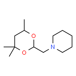 ChemSpider 2D Image | 1-[(4,4,6-Trimethyl-1,3-dioxan-2-yl)methyl]piperidine | C13H25NO2