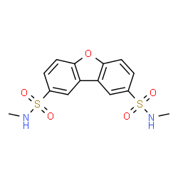 ChemSpider 2D Image | N,N'-Dimethyldibenzo[b,d]furan-2,8-disulfonamide | C14H14N2O5S2