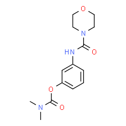 ChemSpider 2D Image | 3-[(4-Morpholinylcarbonyl)amino]phenyl dimethylcarbamate | C14H19N3O4