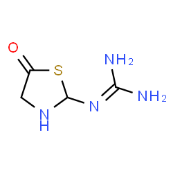 ChemSpider 2D Image | 2-(5-oxothiazolidin-2-yl)guanidine | C4H8N4OS
