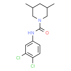 ChemSpider 2D Image | N-(3,4-Dichlorophenyl)-3,5-dimethyl-1-piperidinecarboxamide | C14H18Cl2N2O