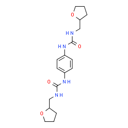 ChemSpider 2D Image | 1,1'-(1,4-Phenylene)bis[3-(tetrahydro-2-furanylmethyl)urea] | C18H26N4O4