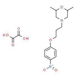 ChemSpider 2D Image | 2,6-Dimethyl-4-[3-(4-nitrophenoxy)propyl]morpholine ethanedioate (1:1) | C17H24N2O8