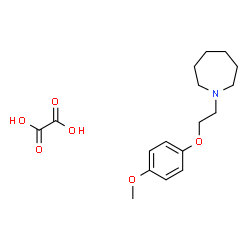 ChemSpider 2D Image | 1-[2-(4-Methoxyphenoxy)ethyl]azepane ethanedioate (1:1) | C17H25NO6
