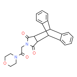 ChemSpider 2D Image | 17-(2-morpholin-4-yl-2-oxoethyl)-17-azapentacyclo[6.6.5.0~2,7~.0~9,14~.0~15,19~]nonadeca-2,4,6,9,11,13-hexaene-16,18-dione | C24H22N2O4