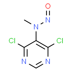 ChemSpider 2D Image | 4,6-Dichloro-N-methyl-N-nitroso-5-pyrimidinamine | C5H4Cl2N4O