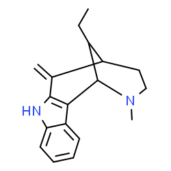 ChemSpider 2D Image | 16-Ethyl-15-methyl-11-methylene-9,15-diazatetracyclo[10.3.1.0~2,10~.0~3,8~]hexadeca-2(10),3,5,7-tetraene | C18H22N2