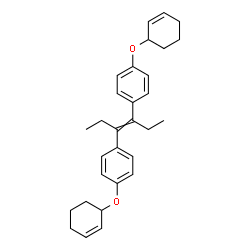 ChemSpider 2D Image | 1,1'-(3-Hexene-3,4-diyl)bis[4-(2-cyclohexen-1-yloxy)benzene] | C30H36O2