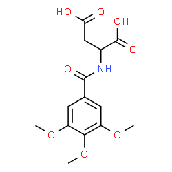 ChemSpider 2D Image | N-(3,4,5-Trimethoxybenzoyl)aspartic acid | C14H17NO8