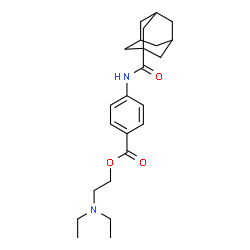 ChemSpider 2D Image | 2-(Diethylamino)ethyl 4-[(adamantan-1-ylcarbonyl)amino]benzoate | C24H34N2O3