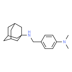 ChemSpider 2D Image | N-[4-(Dimethylamino)benzyl]-1-adamantanamine | C19H28N2