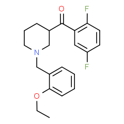 ChemSpider 2D Image | (2,5-Difluorophenyl)[1-(2-ethoxybenzyl)-3-piperidinyl]methanone | C21H23F2NO2