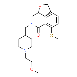 ChemSpider 2D Image | N-{[1-(2-Methoxyethyl)-4-piperidinyl]methyl}-2-(methylsulfanyl)-N-(tetrahydro-2-furanylmethyl)benzamide | C22H34N2O3S