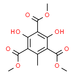 ChemSpider 2D Image | Trimethyl 2,4-dihydroxy-6-methyl-1,3,5-benzenetricarboxylate | C13H14O8